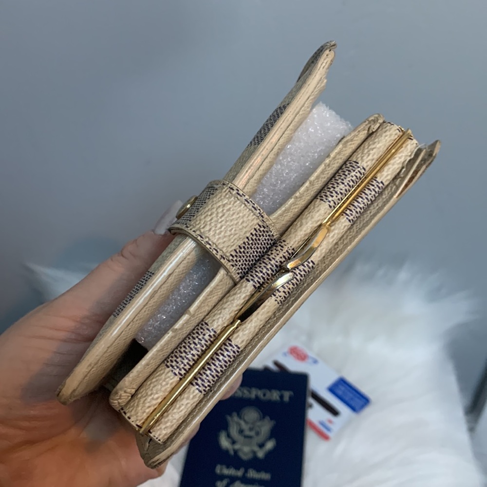 2006 authentic Louis Vuitton Damier Azur (DA) kisslock wallet French purse - Picture 3 of 16